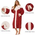 thumbnail image 4 of Robes for Women, PUTUO Womens Zipper Robe, Fuzzy Warm Soft Fluffy Zipper Housecoat, Zip Up Front Plus Size Bathrobe with Pockets, Winter Warm Sleepwear Gift for Women, 4 of 8