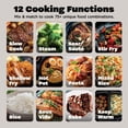thumbnail image 4 of Ninja MultiPot 12-in-1 Multicooker with DualZone Technology, Cook 2 Meals At Once, Feeds 8, Slow Cook, Sear, Bake, Rice, Pasta, Hot Pot, 1500W, MZ1001BL1 Cyberspace, 4 of 11