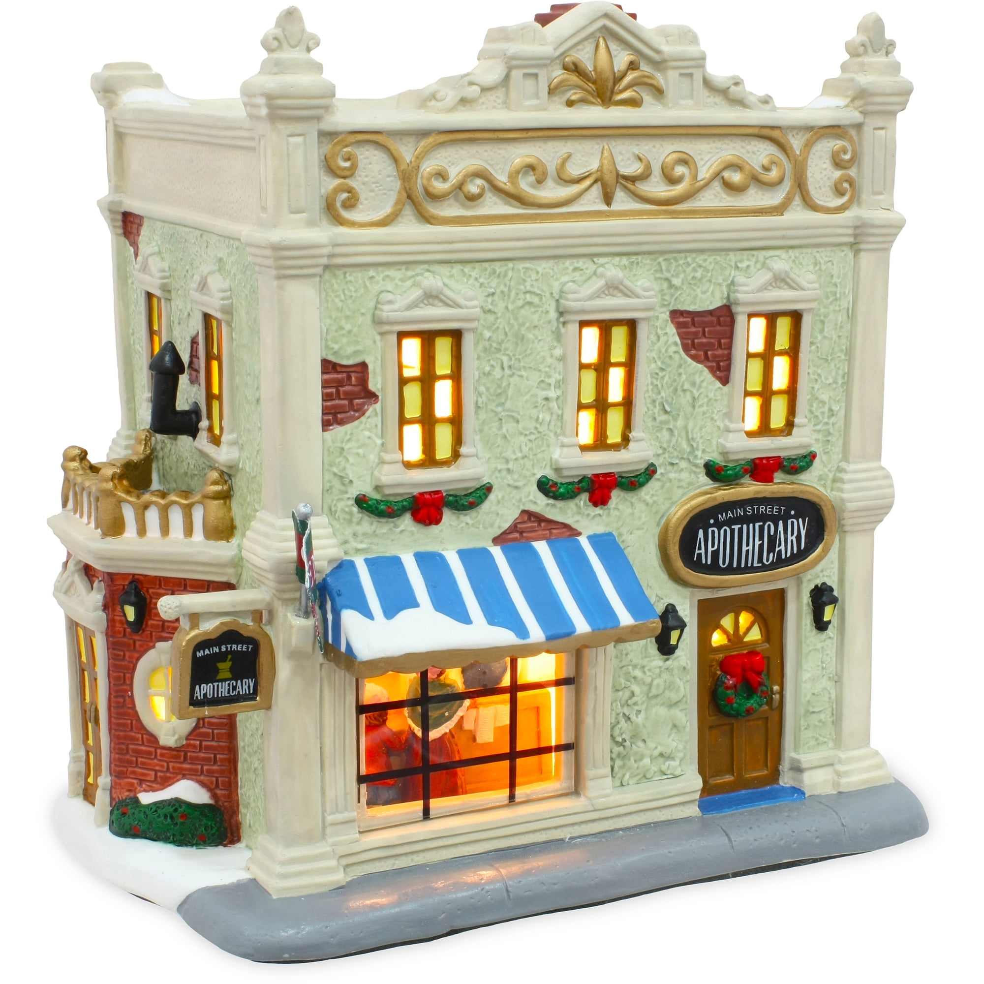 Apothecary Christmas Village Figurine Piece