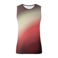 thumbnail image 4 of HOOMEUMY Men's Tie Dye Tank Top Summer Gradient Color Ombre Muscle Loose Fit Sleeveless Crew Neck Basic Tank Tops v_Multicolor L, 4 of 4