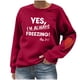 thumbnail image 2 of mfyjkho Tops Para Hacer Ejercicio, Sudadera Holgada De Manga Larga Con Cuello Redondo Y Estampado Informal Para Mujer Tops Para Hacer Ejercicio Para Mujer S, 2 of 4