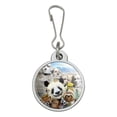 thumbnail image 1 of Mount Mt. Rushmore National Memorial South Dakota Panda Sloth Jacket Handbag Purse Luggage Backpack Zipper Pull Charm, 1 of 5