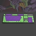 thumbnail image 1 of 104 Keys Double Shot PBT Translucnt Backlit Keycap OEM Profile Keyset for All Cherry MX Switches Mechanical Gaming Keyboards Standard ANSI Layout 108 104 87 TKL 60% (EVA), 1 of 4