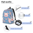 thumbnail image 3 of Fotbe Cute Pig Flowers Mochila de Lona con Estampado, Mochila Duradera, Mochila Versátil de Alta Calidad, Mochila Compacta Vintage-Small, 3 of 5