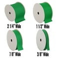 thumbnail image 2 of 3 Pack Threadart Grosgrain Ribbon Rolls - 10 yd rolls - 4 Widths 25 Colors - Solid Colors Ribbed Pattern - For Bows, Decorations, Hair Clips, and More - 3/8" (0.38") width - Spring Green 552, 2 of 9