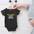 thumbnail image 5 of Hey Ladies Uncle Needs A Girlfriend Romper Boys or Girls Infant Baby Brisco Brands NB, 5 of 6
