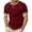 Red, variant on FINALGANG Mens Solid Color Crew Neck Short Sleeve Contrast Stitch Raglan TShirt For Casual Daily Wear Weekend Gatherings Outdoor Casual Activities Blue XXL