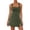 Army Green #013, variant on Athletic Dress for Women Mini U Neck Sleeveless Built in Shorts with Pockets Tennis Golf Outfit M