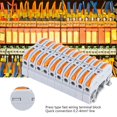 thumbnail image 4 of 10pcs PCT, 211 Rail Type Wire Connector 0.2, 4mm Press Fast Wiring Terminal Block, Suitable  and Enthusiasts, Fast and Safe Connections with PC Housing Material,, 4 of 7