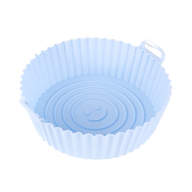 Almohadilla para freidora de aire de 7,5/8,5 pulgadas, cesta de pollo frito de silicona reutilizable, suministros de cocina