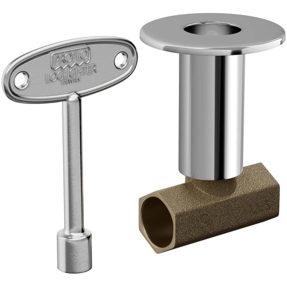 Proflo Pfsvs2 Straight Log Lighter Valve - Chrome