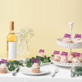 thumbnail image 4 of Decoraciones para Cupcakes Ephlyn 24 Piezas Brillo Morado Cumpleaños, 4 of 7