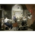 thumbnail image 2 of Velazquez, Diego 24x19 Black Modern Framed Museum Art Print Titled - Spinners Las Hilanderas, 2 of 4