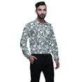 thumbnail image 2 of BESTMAN Long Sleeve Spread CollarShirtsFor Men Cotton Button DownShirts, 2 of 5