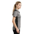 thumbnail image 3 of Sport-Tek Ladies Heather Colorblock Contender Polo-3XL (Vintage Heather/ Black), 3 of 6
