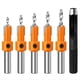 thumbnail image 1 of Juego de 5 Brocas Avellanadoras para Madera, Vástago de 8 mm, HSS, para Tornillos de Madera, Fresadoras, Perforadoras, Herramientas de Carpintería., 1 of 5