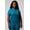 Caribbean Blue, variant on Women's Vital Scrub Top, 1-Pocket V-Neck - MotionTech Fabric, 4-Way Stretch, Wrinkle-Resist, Anti-Shrink, Chest Pocket, Semi-Slim Fit (Sizes Vary)