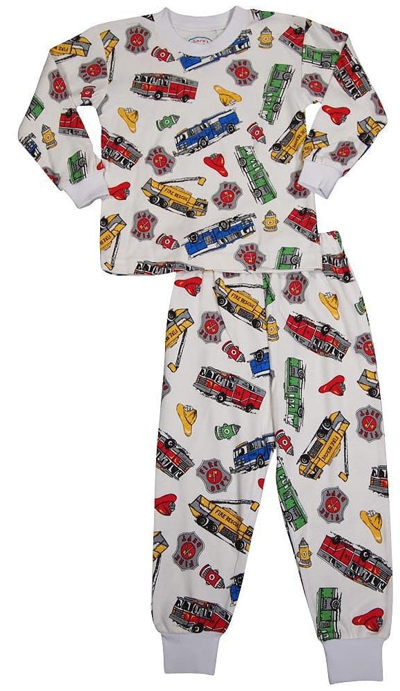 Little Boys Long Sleeve Pajamas Saras Prints