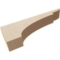 thumbnail image 6 of 2"W x 12"D x 4"H Thin Yorktown Rough Cedar Woodgrain TimberThane Corbel, Primed Tan, 6 of 6