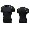 thumbnail image 3 of AURIGATE Men's Tight-Fitting Fitness Sports Running Training Short-Sleeved T-Shirt, 3 of 4