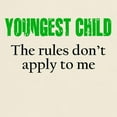 thumbnail image 3 of CafePress - YOUNGEST CHILD (Green Reverse) T Shirt - Men's Classic Graphic T-Shirt, 3 of 4