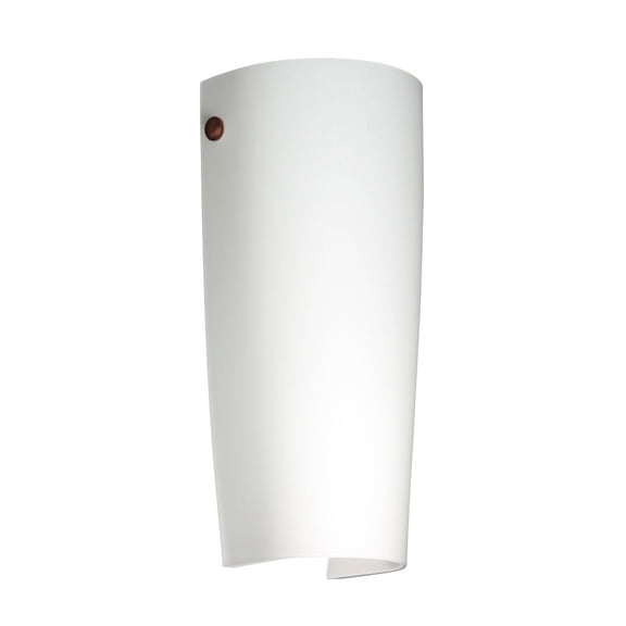 704180-LED-BR-Besa Lighting-Tomas - 1 Light Wall Sconce In Contemporary Style-11.25 Inches Tall and 5 Inches Wide-Bronze Finish-Amber Matte Glass