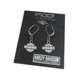 thumbnail image 2 of Women's Earrings, Bling Bar & Shield Dangles, Silver HDE0183, Harley Davidson, 2 of 3