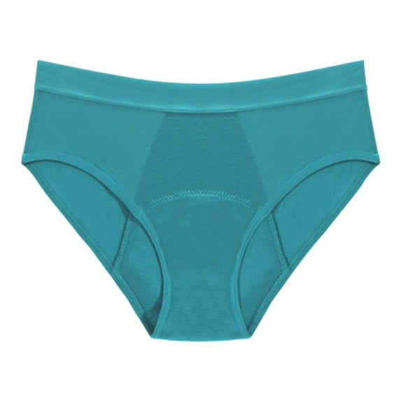 Xmarks Plus Size Period Underwear for Womens Bamboo Fiber 4-Layers Leakproof Menstrual Period Panties Mid-Rise Postpartum Maternity Panties Breathable Physiological Panties Girls, S-6XL