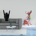 thumbnail image 2 of Escultura de gestos vívidos, adorno de perro creativo hecho a mano, decoración de dedos multicolor para apartamento, dormitorio, restaurante, sala de, 2 of 8