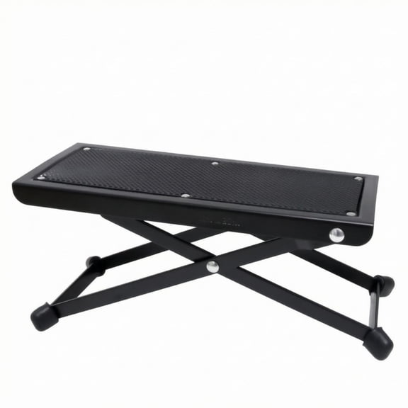 JunZheHub Classical Guitar Footstool Compact Foldable Guitar Footrest Stool Metal Footrest
