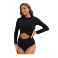 thumbnail image 4 of Top-kevin Women's Long Sleeve One Piece Swimsuits Rash Guard Modest Full Coverage Bathing Suit, 4 of 13