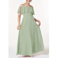 thumbnail image 2 of Drtj Off Shoulder Junior Bridesmaid Chiffon Dress Flower Girl Dresses for Wedding First Communion Dress, 2 of 6