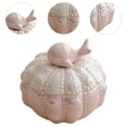 thumbnail image 6 of Dualoai Jewelry Box Ceramic Storage Container Display Table Decor Small Trinket Box Pink, 6 of 9