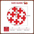 thumbnail image 2 of Defioc Red Cross 1 for Christmas Tree Skirt Snowman Xmas Tree Skirt Farmhouse Christmas Decorations Tree Mat for Holiday Party Decor-36", 2 of 6