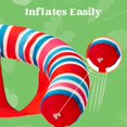 thumbnail image 3 of Sloosh 3 Packs Inflatable Pool Float Noodle Chair, Stripes Inflatable Pool Noodle Sling Floatie, Swimming Pool Floatie Floating Chair for Summer Pool Party,Stripe, 3 of 5