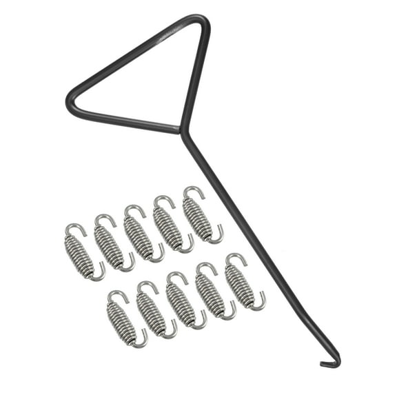 Unique Bargains 10 Pcs Motorcycles Exhaust Pipe Spring with Hook 54mm 2.13" Stainless Steel Exhaust Pipe Spring Hook