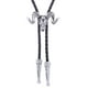 thumbnail image 1 of Cabeza de cabra Western Bolo Tie Traje de vaquero Vintage Hombres Mujeres Collar para Plata Jinwen Corbata Bolo Occidental, 1 of 6