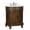 Brown, variant on Benton Collection 32" Antique White Classic Bathroom Vanity with White Marble Top
