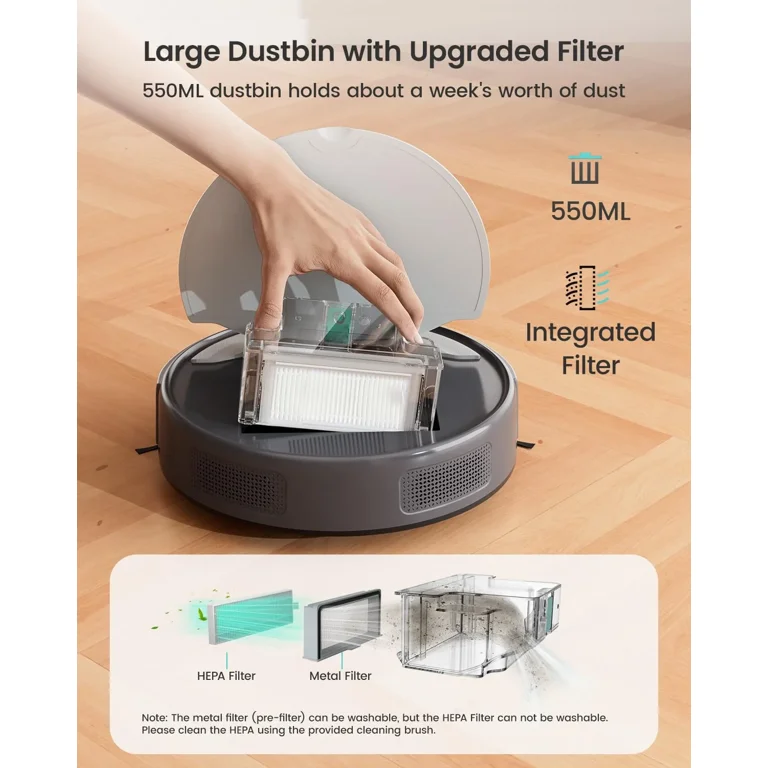 Lefant Robot Vacuum Cleaner with 4500Pa Suction, PSD Obstacle