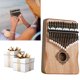 thumbnail image 5 of Instrumento Musical Portátil Mbira Dedo Piano Pulgar 17 Regalos Clave (caqui), 5 of 9