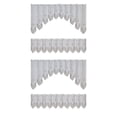 thumbnail image 4 of Bearachild 2X cortina de ventana de encaje de fibra, cortinas extraíbles portátiles lavables para interior, dormitorio, cocina, cafetería, decoración Blanco 160x60cm +160x30cm 2piezas Bearachild CBP096759, 4 of 5