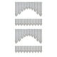 thumbnail image 3 of Inteprter 2x cortina de ventana de encaje de fibra, cortinas desmontables lavables portátiles para interior, sala de estar, balcón, cafetería, Blanco 160x60cm +160x30cm 2piezas Inteprter CBP096759, 3 of 5