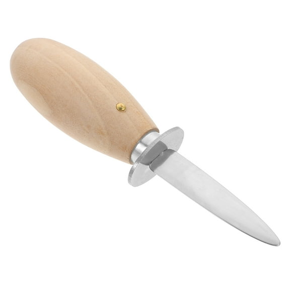OUNONA Stainless Steel Oyster Shucker with Ergonomic Handle for Kitchen Use Khaki 1pc