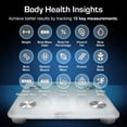 thumbnail image 3 of Báscula digital de baño con Bluetooth Active Era para peso y grasa corporal. La báscula Fit Track calcula el IMC, el porcentaje de grasa corporal y la masa muscular. Compatible con Apple Health, Googl, 3 of 5