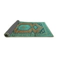 thumbnail image 2 of Ahgly Company Indoor Rectangle Persian Turquoise Blue Traditional Area Rugs, 2' x 3', 2 of 4