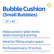 Walmart Bubble Cushion Roll, Clear, 24 x 65'
