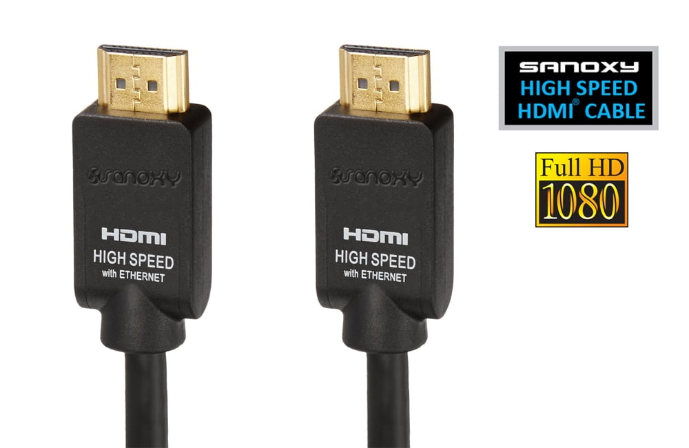 Sanoxy 50ft Premium High Performance HDMI Cable 50ft HDMI to HDMI  Gold Plated for 4K TV, PS3/PS4 and Xbox 50ft