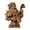 5.9"-Bronze, variant on Festive Santa Claus Resin Figurine - Handcrafted Holiday Decor for Tabletop & Shelf Display, Durable and Long-Lasting, Perfect for Mantels and Christmas Collections