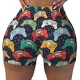 thumbnail image 2 of Pofeuu Retro Video Game Print Workout Shorts for Women Scrunch Butt Lifting High Waisted Yoga Gym Seamless Booty Biker Shorts-Large, 2 of 8
