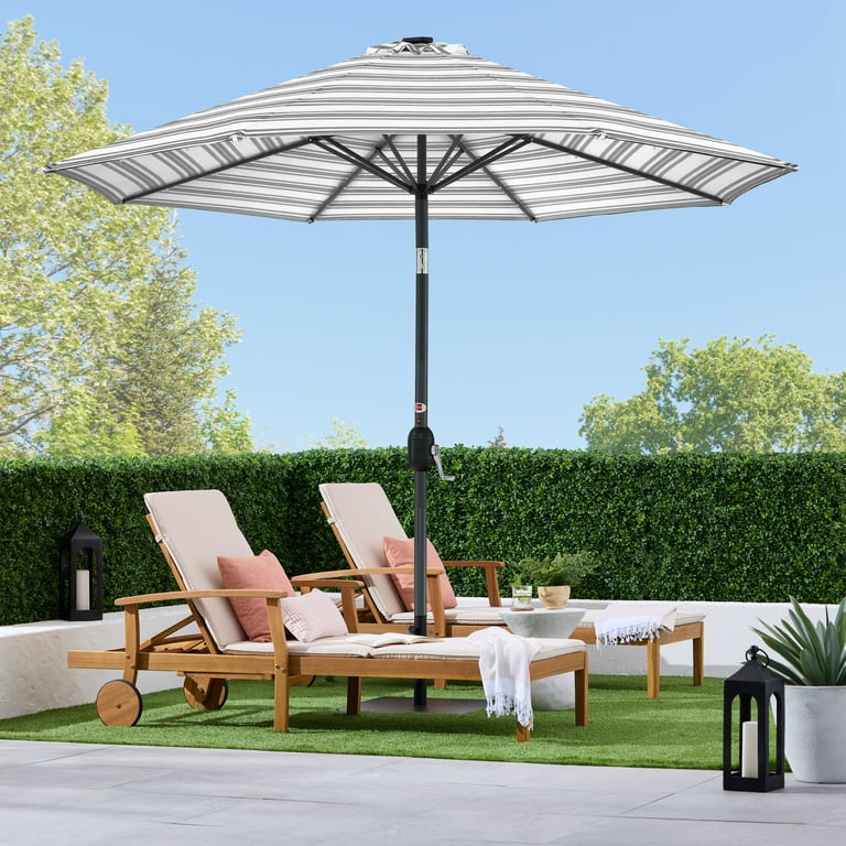 best gray patio umbrella with lights Best Choice Products 10ft Solar LED Lighted Patio Umbrella w/ Tilt Adjustment, UV-Resistant Fabric